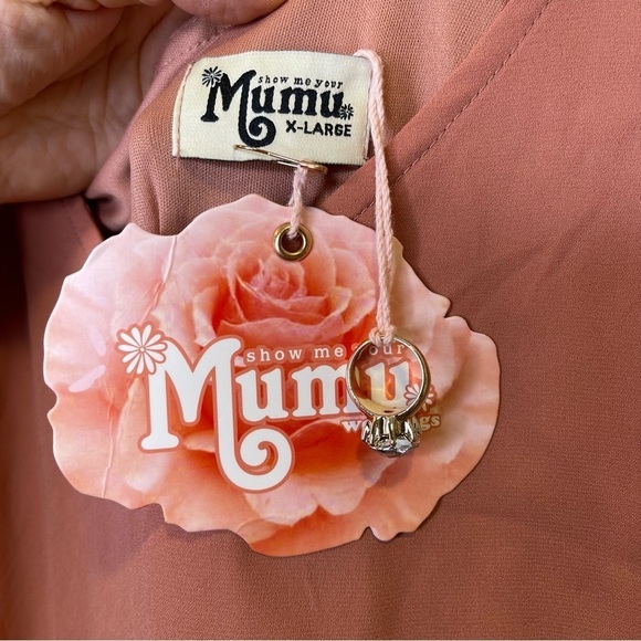 Show Me Your Mumu Weddings Kendall Mauve Chiffon Maxi Dress Size XL NWT - Picture 12 of 16